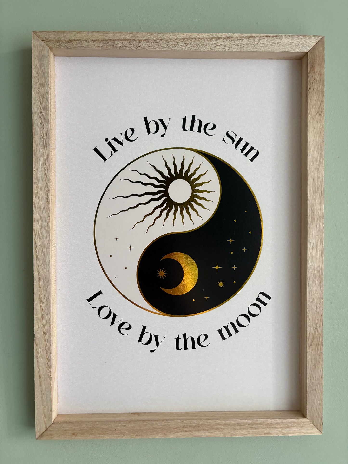 Live by the sun print