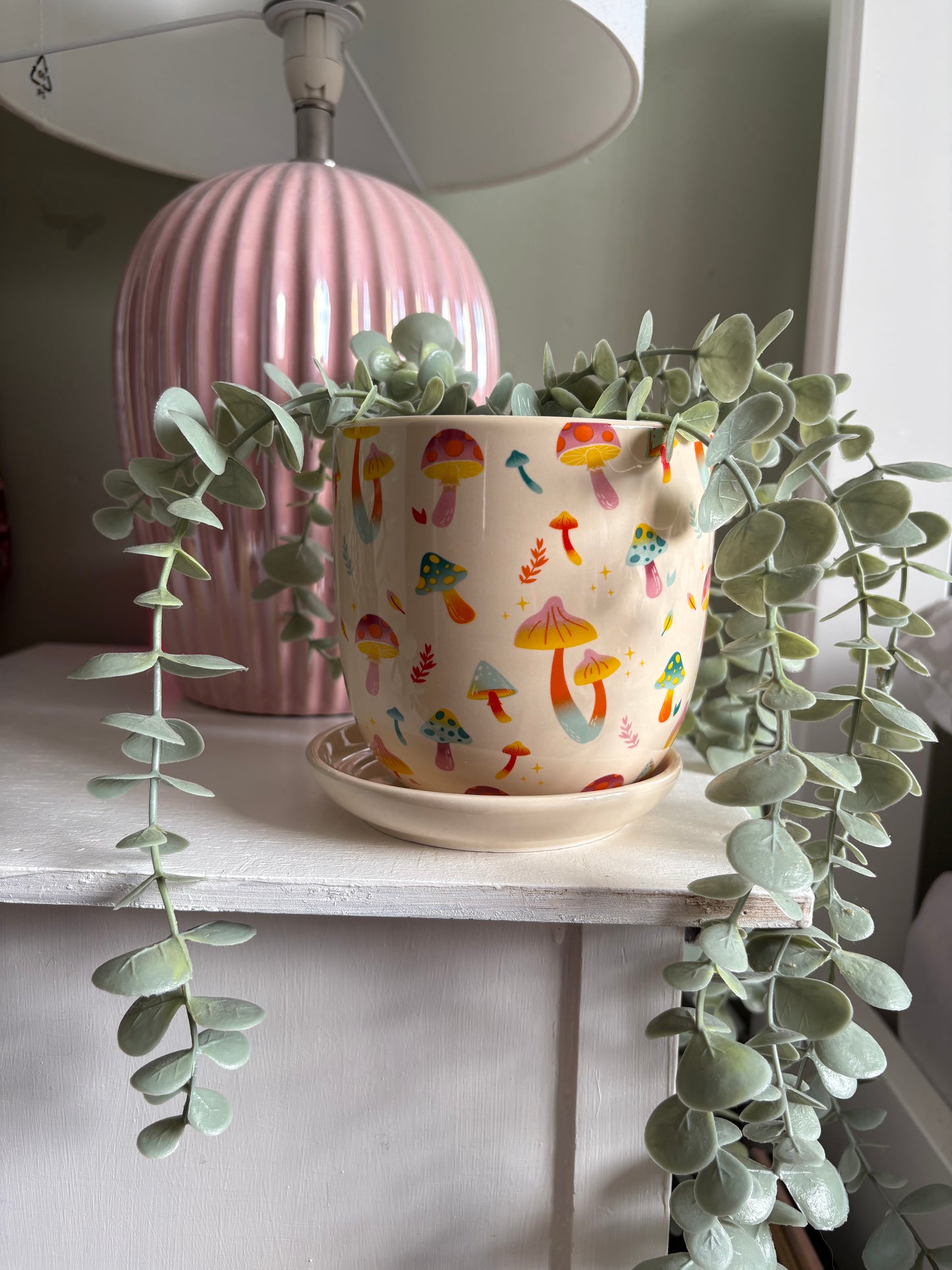 Whimsical Mushroom Plant Pot