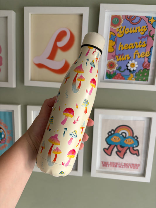Mushroom Stainless Steel Water Bottle